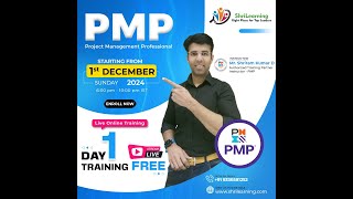 PMP Online Training  December 2024 Batch  Day 1 Training  Open For All  ShriLearning [upl. by Arber495]