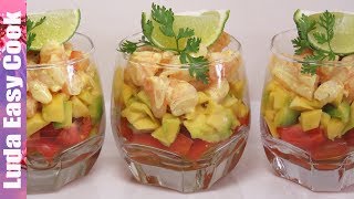 ПРАЗДНИЧНЫЙ СЛОЕНЫЙ САЛАТ С КРЕВЕТКАМИ И АВОКАДО  AVOCADO SALAD AND SHRIMP [upl. by Kire]