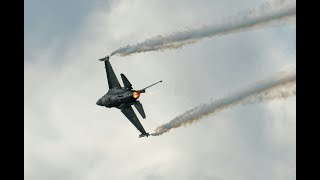 F16 Unrestricted takeoff at LAX  Supersonic Flyby [upl. by Ettelocin]