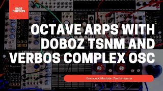 Octave Arps  Eurorack Modular  Doboz TSNM Mk II Verbos Complex Oscillator Divkid Instruo Ochd [upl. by Lugo]