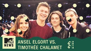 Was Ansel Elgort More Popular Than Timothée Chalamet In High School  Golden Globes 2018 [upl. by Jacklyn700]