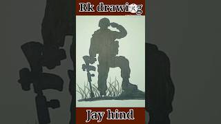 Beautiful army 🇮🇳 drawing viralvideo shortvideo viralshort [upl. by Osmund]