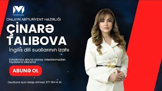 İngilis dili suallarının izahı  Çinarə Talıbova [upl. by Ffoeg]