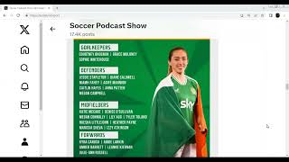 Episode 151 Soccer Podcast Show Rep of Ireland Womens Squad V Wales for EURO playoff [upl. by Chuch644]