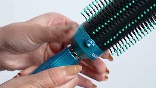 How to Use the Retractable Bristle Detangler Hair Brush [upl. by Notgnirra562]