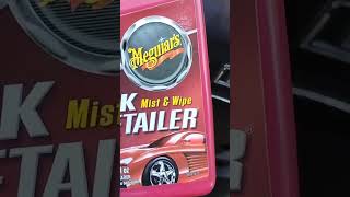 Meguiars quick detailer adds insane gloss on black paint [upl. by Marylynne]