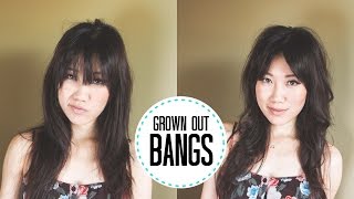 Tutorial  Styling long straight bangs  fringe [upl. by Ardnuat]