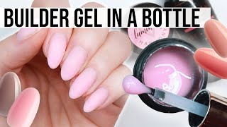 Builder Gel For Beginners  How To Use A Builder In A Bottle 💗 [upl. by Mailand]