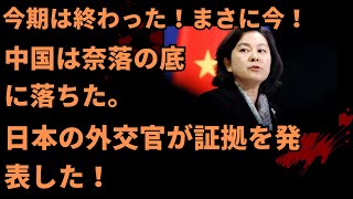 まさに今！中国は奈落の底に落ちた。日本の外交官が証拠を発表した！雲の向こうは、いつも青空。 2024年08月10日 [upl. by Nelaf472]