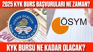 KYK Burs başvuruları ne zaman KYK BURSU NE KADAR OLACAK KYK Burs ödemesi [upl. by Aihsemot]