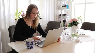 Linnea Runeborn  en av Brinellgymnasiets elever med distansundervisning [upl. by Rohclem]