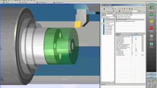 CAM turning processing with EXSL [upl. by Euqinue]