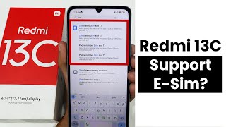 Does Redmi 13C Support ESim [upl. by Patman]