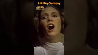 Princess Leia Sings During Life Day Ceremony starwars leia lifeday [upl. by Minsat289]