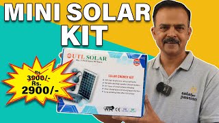 Solar kit  Solar lighting kit  Solar home lighting kit  Mini solar kit [upl. by Acyssej982]