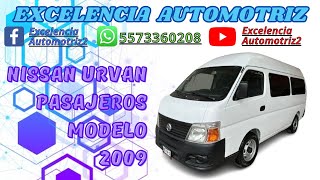 Nissan Urvan Modelo 2009 En Venta [upl. by Hellman]