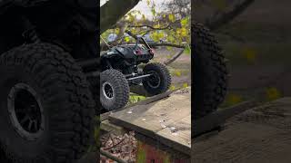 Absima CR34 Sherpa lays down mid trail rccar absimasherpa rccrawler [upl. by Enilesor]