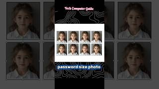 Easy way to Passport size photo passwordsizephoto basictext youtubeshorts shorts viralshorts [upl. by Nyladnarb]