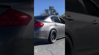 700whp G37 doing burnouts automobile infiniti g37 supercharged [upl. by Stannfield]