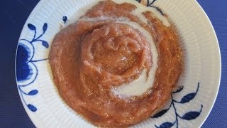 How to Make Classic Rhubarb Porridge  Klassisk Rabarbergrød  A refreshing rhubarb dessert [upl. by Elwin]