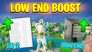 Best Fortnite Fps Boost LOW END PC ✅ Max FPS amp 0 Delay [upl. by Enirac]