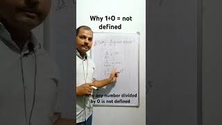 Why 1÷0not defined  any number divided by zero is not defined viralvideo maths mathstricks [upl. by Garrik]