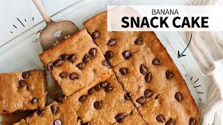 Banana Snack Cake No Flour [upl. by Yekcaj]