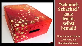 quotSchmucke Schachtelquot mit viel Freude am selber malen Video 30 [upl. by Nylirak21]