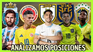 ¿QUIENES SE CLASIFICAN AL MUNDIAL 2026 ANALIZAMOS LA PARTE ALTA DE LAS ELIMINATORIAS 🇦🇷🇨🇴🇺🇾🇪🇨🇧🇷 [upl. by Pricilla]