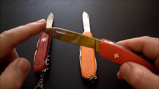 victorinox vs wenger vs swiza comparison [upl. by Danna]