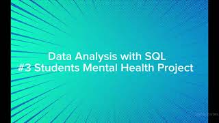 Project 3  Data Analysis with SQL [upl. by Ailisec377]