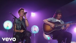 Justin Bieber  All Around The World Acoustic Live [upl. by Brigida]