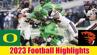 Oregon vs Oregon State GAME HIGHLIGHTS HD  NCAAF Week 12College Football 2023 [upl. by Nunnery560]