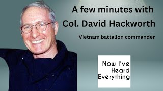 Honoring Vietnam War Heroes Col David Hackworths Most Important Book [upl. by Anniram587]