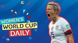 Rapinoe double fires USA into semifinals  Women’s World Cup Daily [upl. by Ainigriv]