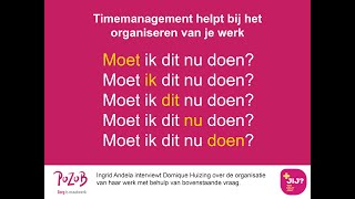 Timemanagement voor praktijkondersteuners [upl. by Balfour614]