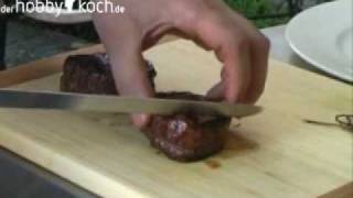 Rinderfilet medium vom Grill [upl. by Eimaral]