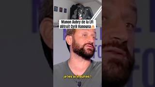 Manon Aubry répond à Cyril Hanouna🔥 cyrilhanouna hanouna tpmp touchepasàmonposte lfi gaucho [upl. by Paulina]