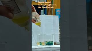 play with chemicals  Reaction of potassium ferro cyanide shorts subscribe [upl. by Baniaz]