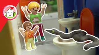 Playmobil Film deutsch  Schlange auf dem Klo   Geschichte für Kinder von Familie Hauser [upl. by Atews]