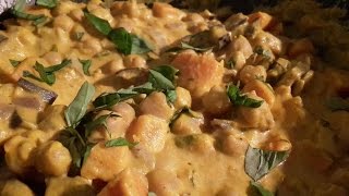 Recette5 Curry de patates douces et pois chiches [upl. by Herculie24]