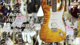 Fender Select Series Stratocaster HSS Antique Burst Demo  PMTVUK [upl. by Sherrard944]