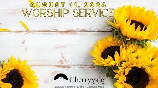 August 11 2024 Sunday Worship Service at Cherryvale UMC Staunton VA [upl. by Yehs]