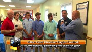 843TV  Hilton Head Christian Football  8182017 [upl. by Endys]