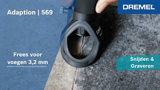 Dremel 569 Hardmetalen frees voor verwijderen van voegen 16 mm [upl. by Gerc973]