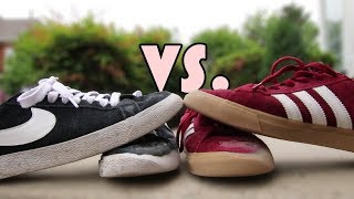 NIKE VS ADIDAS SKATE SHOES [upl. by Akenahs72]