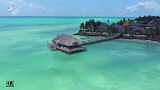 The Indian Ocean a stunning show of lights amp tides 4K  Reef amp Beach Resort Jambiani ZANZIBAR [upl. by Aicylla]