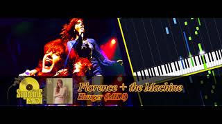 Florence  the Machine  Hunger FULL MIDI  PIANO  CHORDS [upl. by Meredithe259]