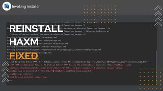 Fixed  Android Studio Reinstall HAXM  Virtual machine acceleration driver is out of date [upl. by Licha96]