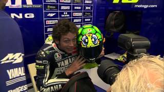 Valentino Rossi reveals 2013 Mugello helmet [upl. by Newcomer521]